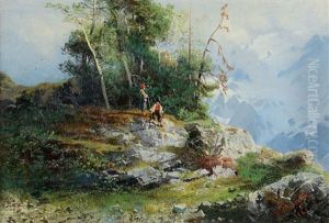 Serenita Alpestre by Gaetano Fasanotti