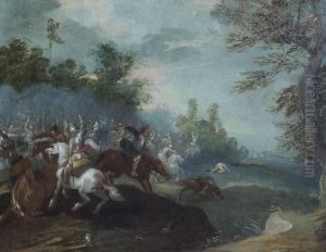 Scene De Bataille by Jan Asselyn