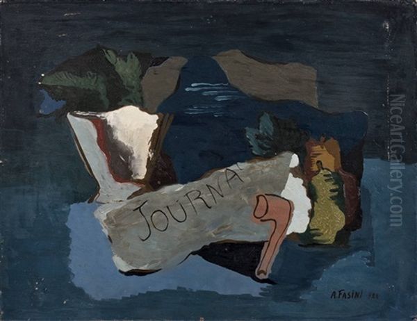 Nature Morte A La Pipe Et Au Journal - view 1