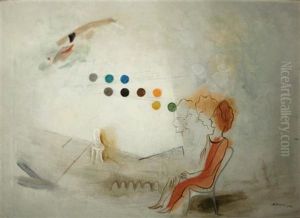 Scene De Cirque, Les Ballons by Alexandre Fasini