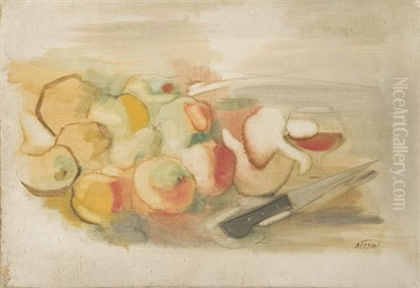 Nature Morte Aux Fruits Et Au Couteau - view 1