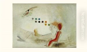 Scene De Cirque, Les Ballons by Alexandre Fasini