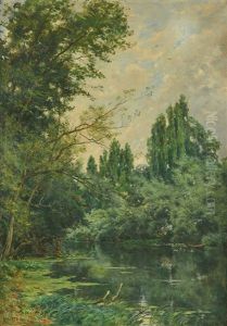 Mare En Foret by Rene Maurice Fath