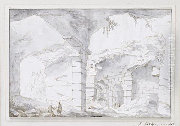 Figures Amongst Ruins - view 1