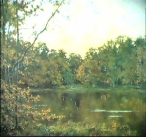 La Mare Au Cannes - Effet D'automne De Fontainebleau by Rene Maurice Fath