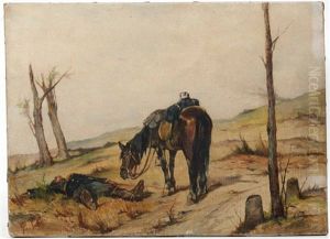 Scena Militare by Giovanni Fattori