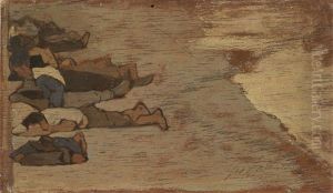 Riposo Di Muratori by Giovanni Fattori