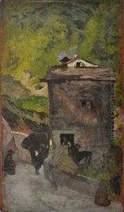 Strada Montana A Pracchia by Giovanni Fattori