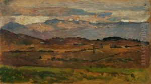 Livorno, Veduta Di Montenero by Giovanni Fattori