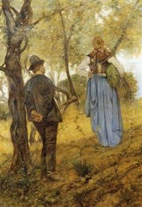 L'amore Nei Campi by Giovanni Fattori