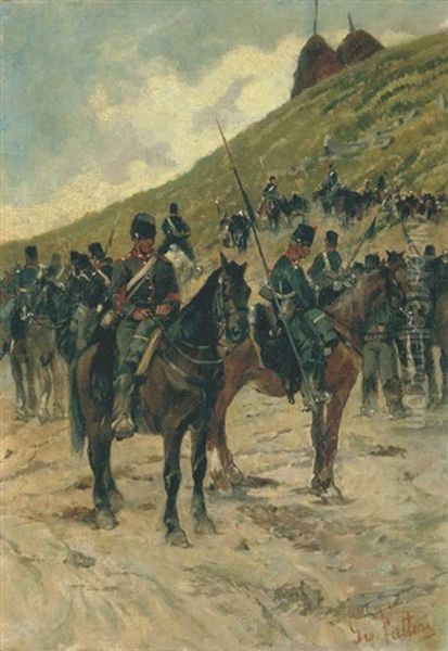 Sosta Di Lancieri (lancers At Rest) - view 1