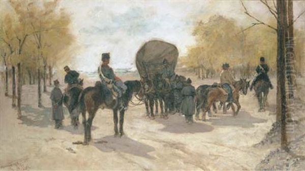 Soldati Con Un Carro (soldiers And Wagon) - view 1