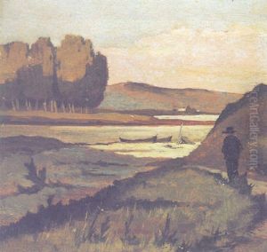 L'arno All'indiano by Giovanni Fattori