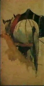Studio Di Cavalli by Giovanni Fattori