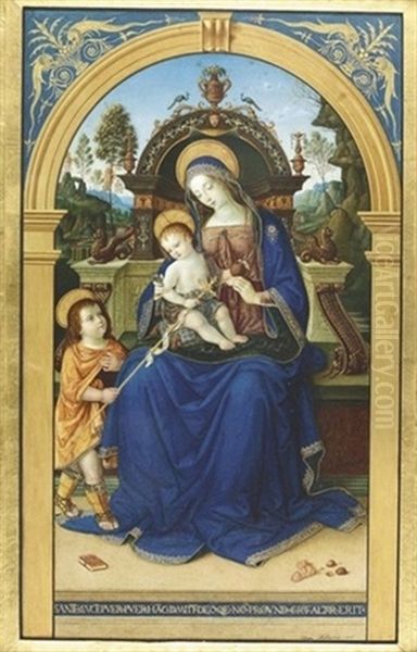 Die Jungfrau Maria Mit Jesus Und Johannes Dem Taufer - view 1