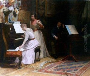 La Lecon De Musique by Emile-Eugene Fauconnier