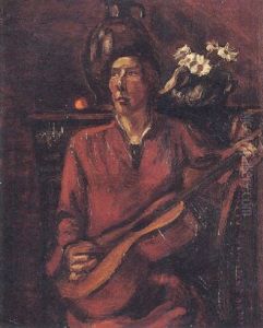 Guitariste En Rouge Guitariste En Rouge