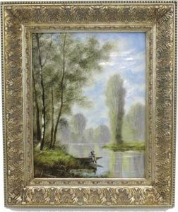 An Autumn Landscape Withstream by Leon Auguste Asselineau