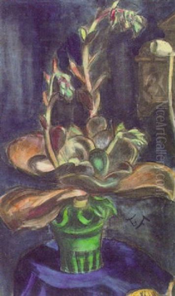 Stilleben Mit Blumen, Tabakstopf Und Tonpfeife - view 1