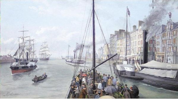 Leaving The Port Of Trouville - view 1