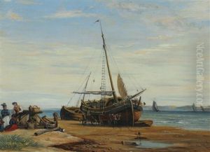Den Store Faergebad Pa Nordby Strand Og Udsigt Til Kleverne Ved Esbjerg Den Store Faergebad Pa Nordby Strand Og Udsigt Til Kleverne Ved Esbjerg