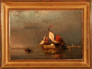 A Pair Of Coastal Scenes From The Netherlands by Viggo Fauerholdt