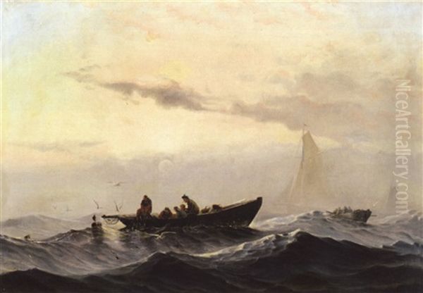 Fischerboote Auf Hoher See - view 1