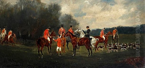 Hunting Scene (+ 3 Others; Set Of 4) - view 1