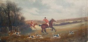 Hunting Scene (+ 3 Others; Set Of 4) by Charles Faulkner