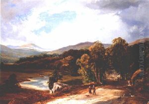 Figures On A Country Road by John Faulkner