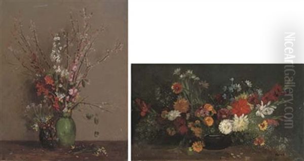 Spring Blossom (+ Chrysanthemums In An Urn; 2 Works) - view 1