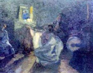 Orientalische Tanzszene by Amandus Faure