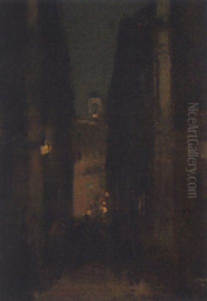 Romische Strase Bei Nacht - view 1