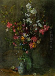 Groser Und Kleiner Blumenstraus by Amandus Faure