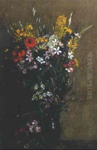 Sommerstraus In Dunkler Vase Sommerstraus In Dunkler Vase
