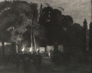 Seiltanzer Unter Dem Nachtlichen Himmel Seiltanzer Unter Dem Nachtlichen Himmel