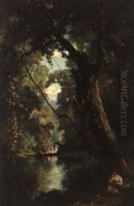 Bootsfahrt Am Waldsee by Eugene Faure