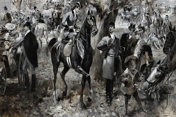 Retour De Chasse A Cour - view 1
