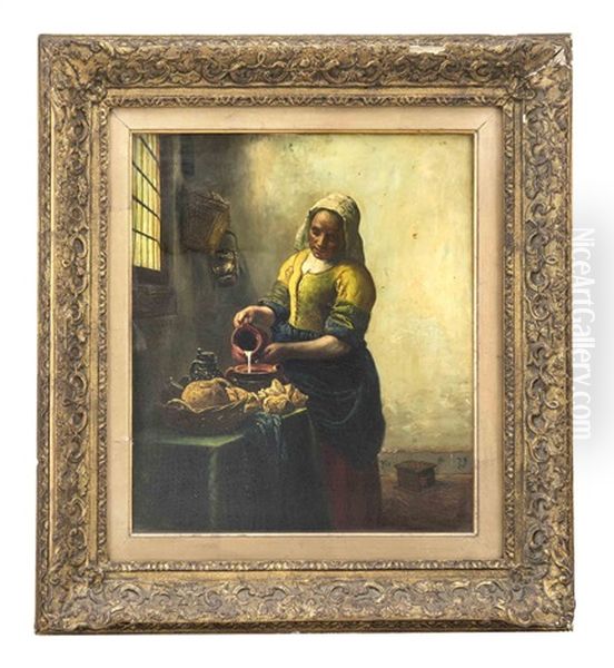 Das Milchmadchen (after Jan Vermeer) - view 1