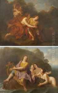 Venus Et Adonis by Henri-Antoine de Favanne