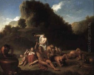 A Bacchanalian Revel by Henri-Antoine de Favanne