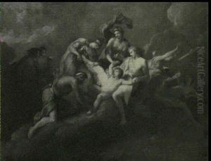 Minerve Coupant Les Ailes De L'amour Tenu Par Les Dieux