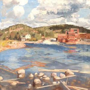 A Factory By The Rapids by Antti Faven