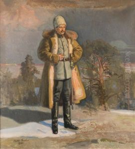 Mannerheim Watching The Siege Of Tampere From The Cliffs Of Vehmainen