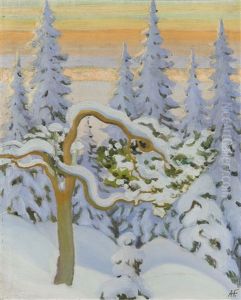 Winter Landscape by Antti Faven