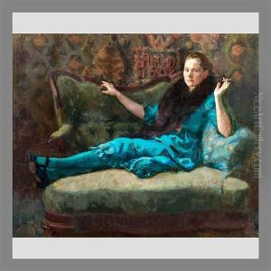 Lady In A Fur Boa by Antti Faven
