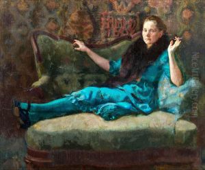 Lady In A Fur Boa by Antti Faven