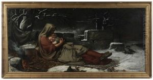 L'hiver (allegory Of Winter) by Jean-Marie Faverjon