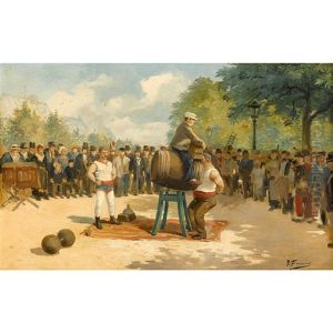 Les Saltimbanques by Joseph B.B. Faverot