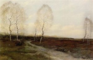 Landschaft Mit Birken by Jacob Favier